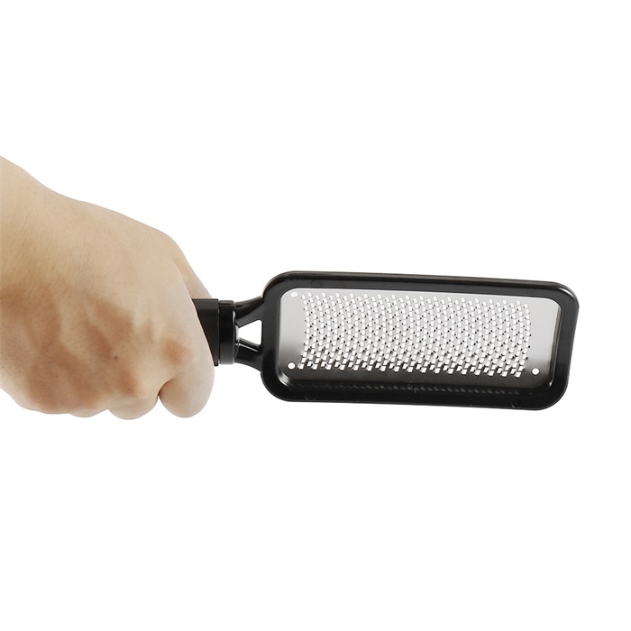 1 ud. De pulido de pedicura, Lima de doble cara, rallador de talón para los pies, rascador de pedicura, removedor de escofina de Metal, herramientas de manicura
