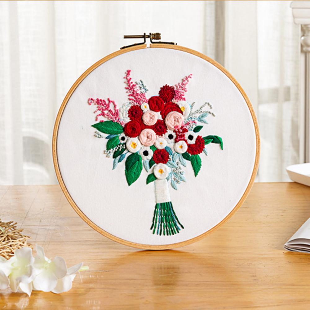 Zabij czas koło zestaw do haftowania, robótki haft, krzyż zestaw do szycia, haft dla początkujących, sztuka DIY krawiectwo CD: e