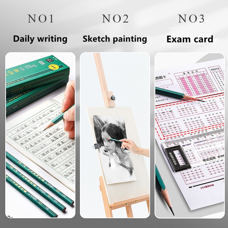 Sketch pencil Student Art Pen Child Drawing Pen Wooden pencil School exam pencil kid practice pen Office pencil HB
