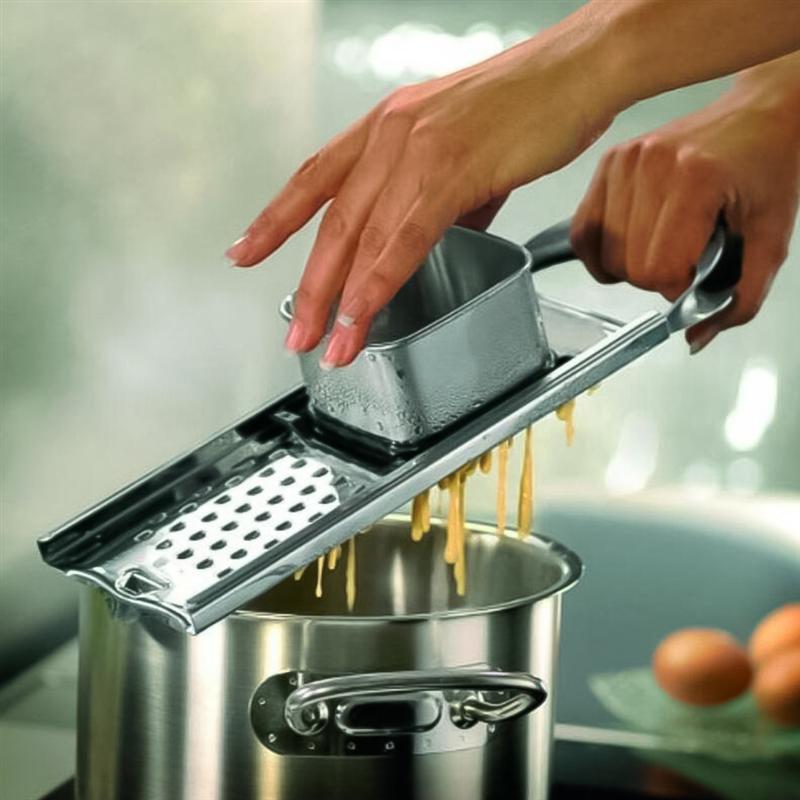 1Pc Stainless Steel Noodle Maker Manual Noodle Machine (Silver Black)