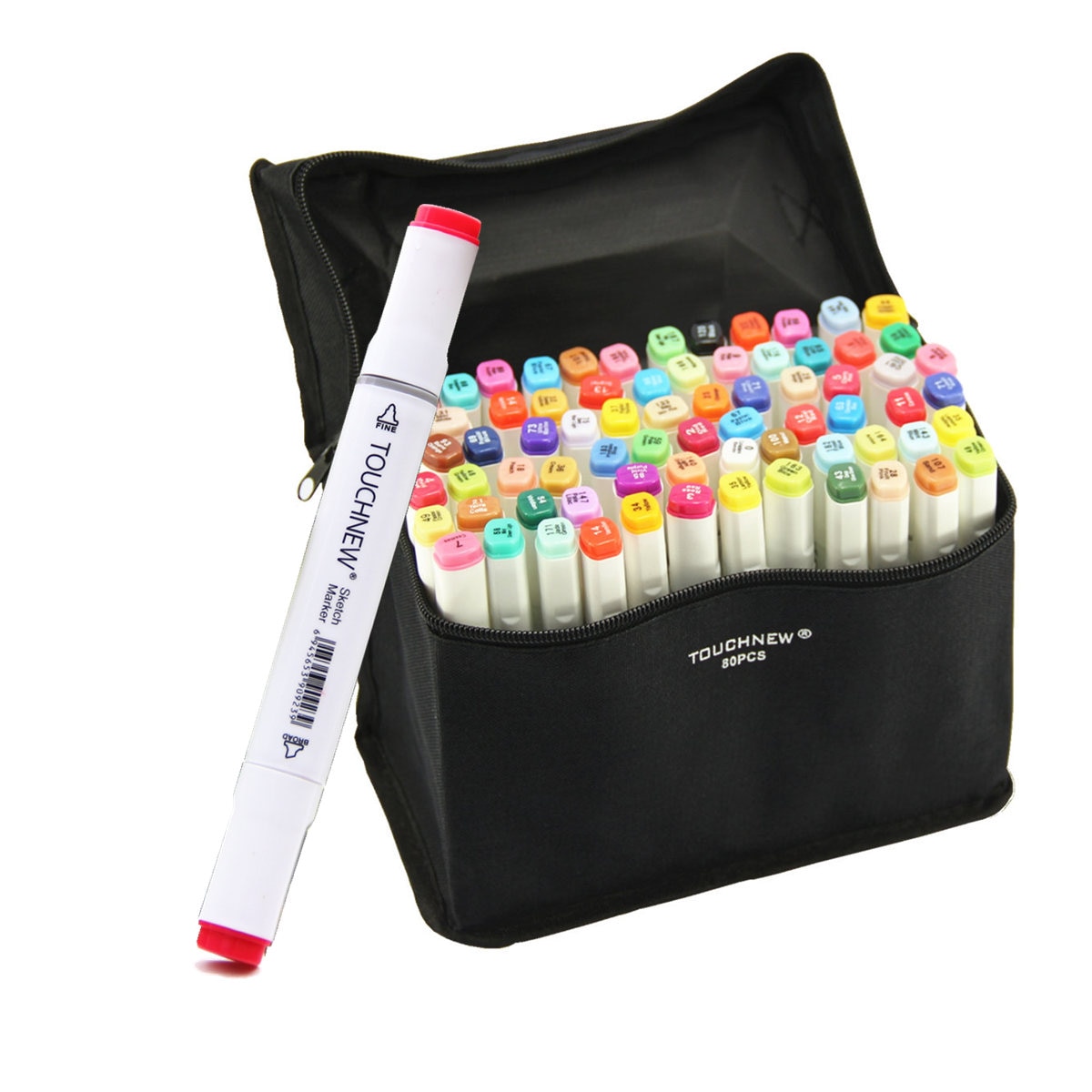 TOUCHNEW 30/40/60/80 Colors Art Markers Alcohol Based Markers Drawing Pen Set Manga Dual Headed Art Sketch Marker Pens