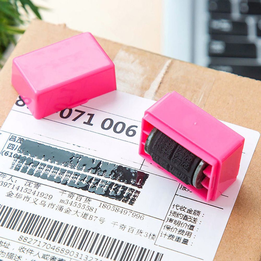 1Pcs Guard Your ID Roller Stamp SelfInking Stamp Messy Code Security Office