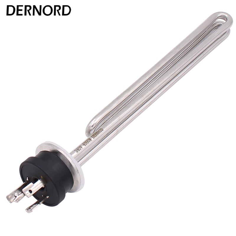 DERNORD 120V 1500W 1650w 1.5 TC Integrated Immersion Electrical Heater Element Water Heating Element With L6/30P Twist Lock Plug: 1650w / Silver