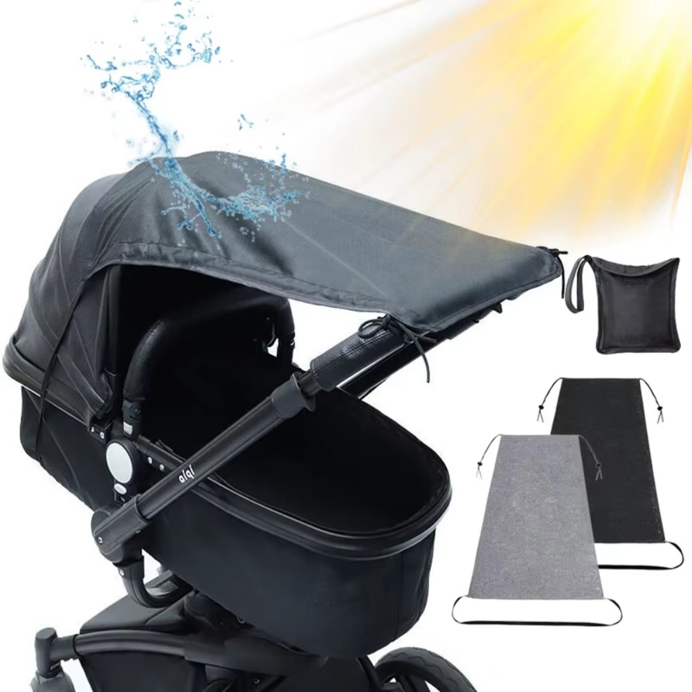 Verlengde kinderwagen zonnekap zonnescherm lichtgewicht kinderwagenkap ademend waterdicht kinderwagenzonnescherm babyverzorging