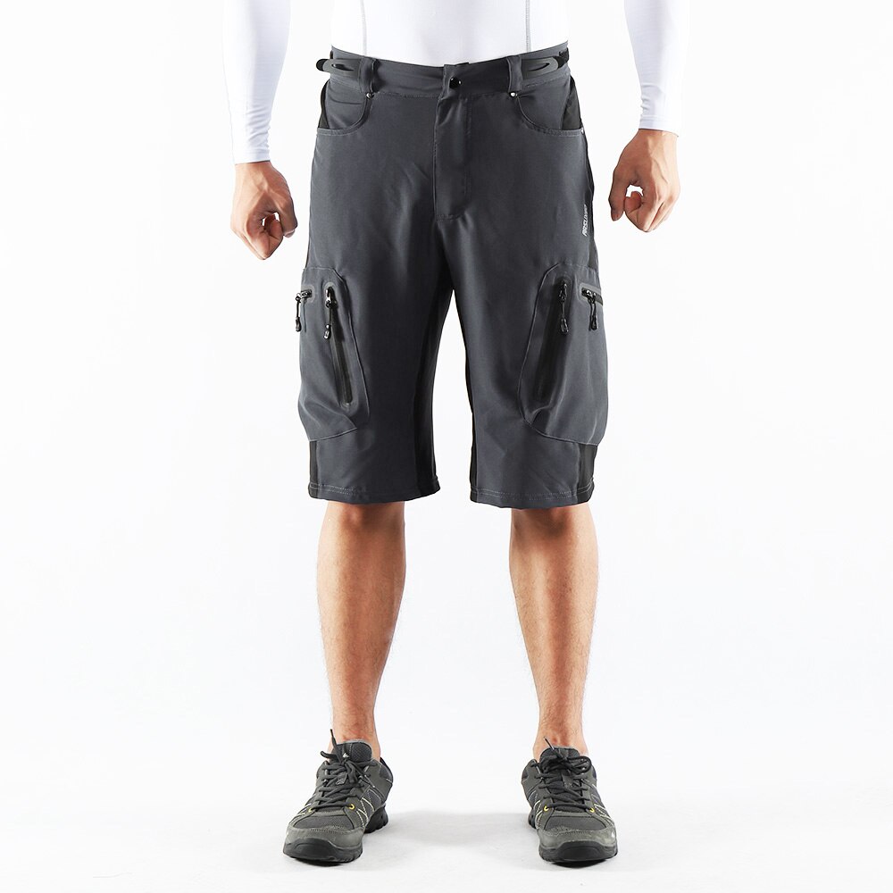 Lixada Bicycle Shorts Baggy Shorts Breathable Cycling Shorts For Men MTB Mountain Bike Shorts with Zippered Pockets