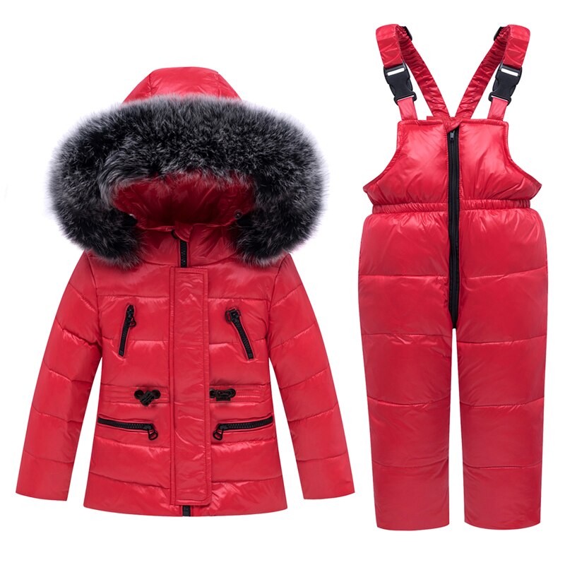 Rusland Kinderen Winter Jas Jas Waterdicht Overalls Voor Kinderen Baby Boy Meisje Kleding Snowsuit Peuter Parka Donsjack