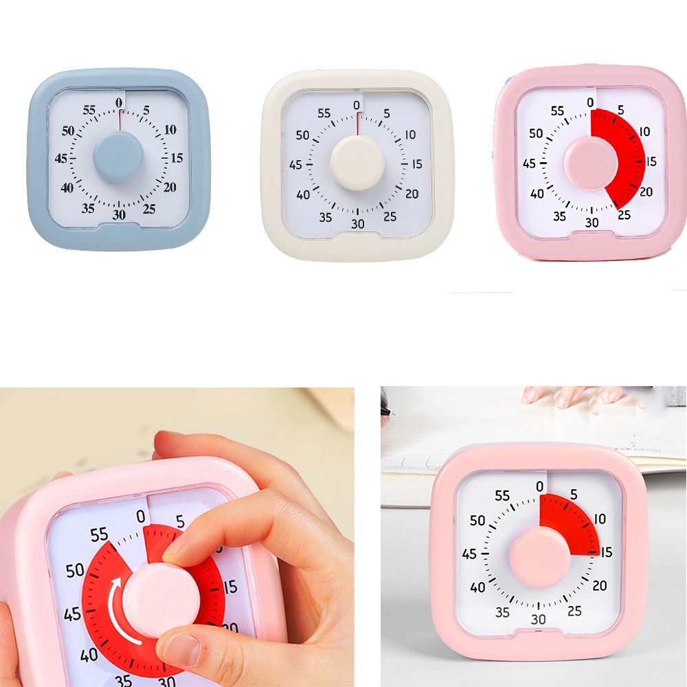 Convenient Silent Visual Timer 60-Minute with Stand Countdown Timer Time Management Loud Kitchen Cooking Timer Kids and Adults