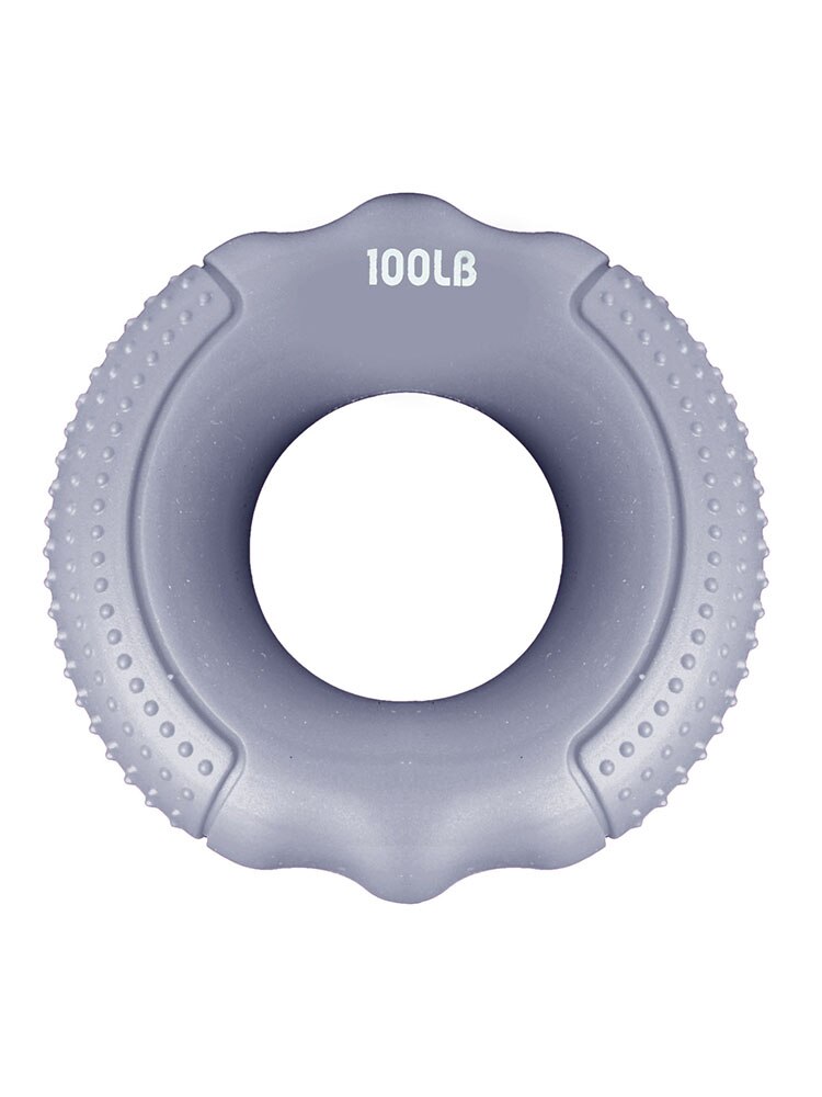 Silicone Adjustable Hand Grip 20-100LB Gripping Ring Finger Forearm Trainer Carpal Expander Muscle Workout Exercise Gym Fitness: Gray