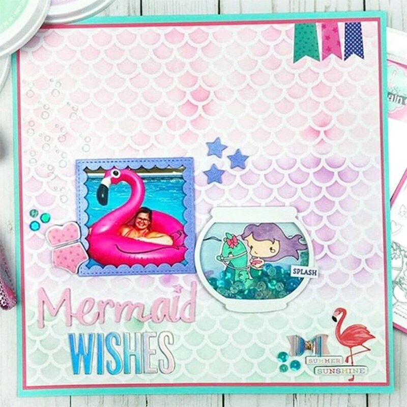 Square scallop frame Metal Cutting Dies for DIY Scrapbooking Photo Album Decorative Embossing Paper Card Crafts Die Cut