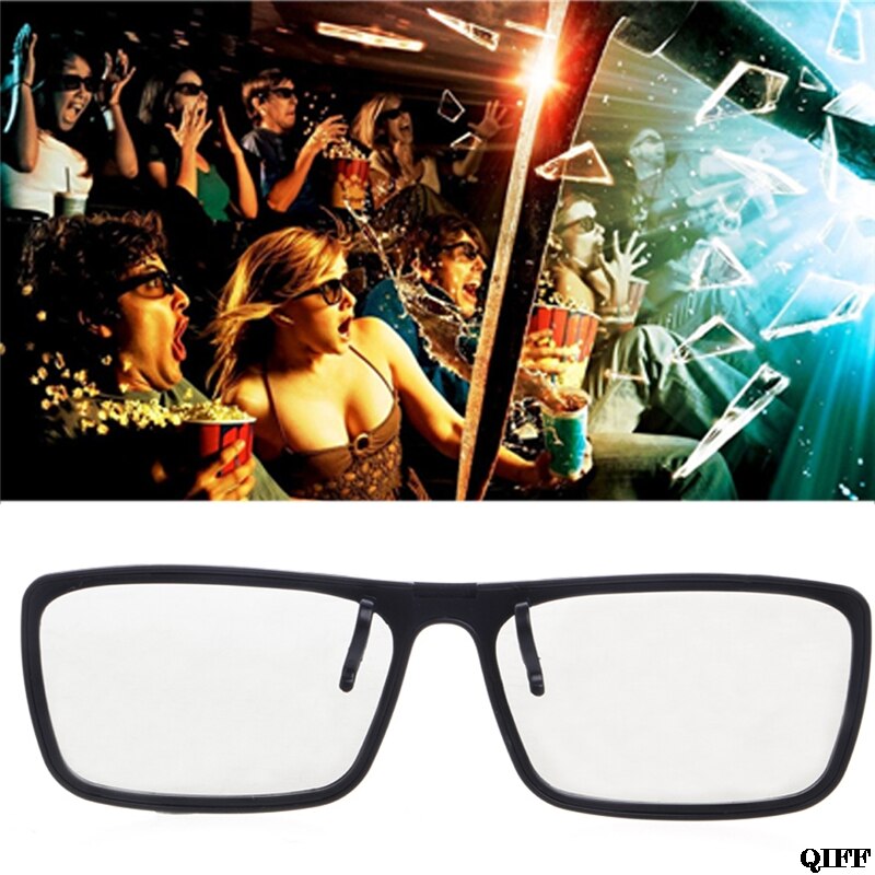 &amp; Clip-On Type Circulaire Passief Gepolariseerde 3D Bril Voor Tv Real 3D Cinema 0.22 Mm APR28