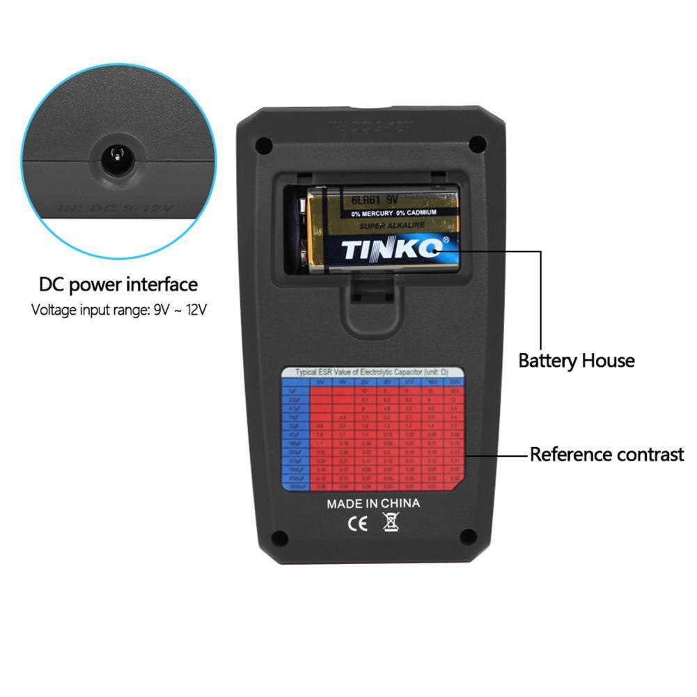 BSIDE ESR02 pro Multi-purpose Transistor Tester Diode Triode Capacitance Resistor Meter MOS/PNP/NPN SMD Tester