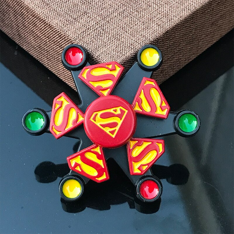 Double Layer Fidget Spinner Colorful Metal Rudder Gear Wheels Hand Spinner Fidget Spinner For Stress Relief Gyro Toys: S-27