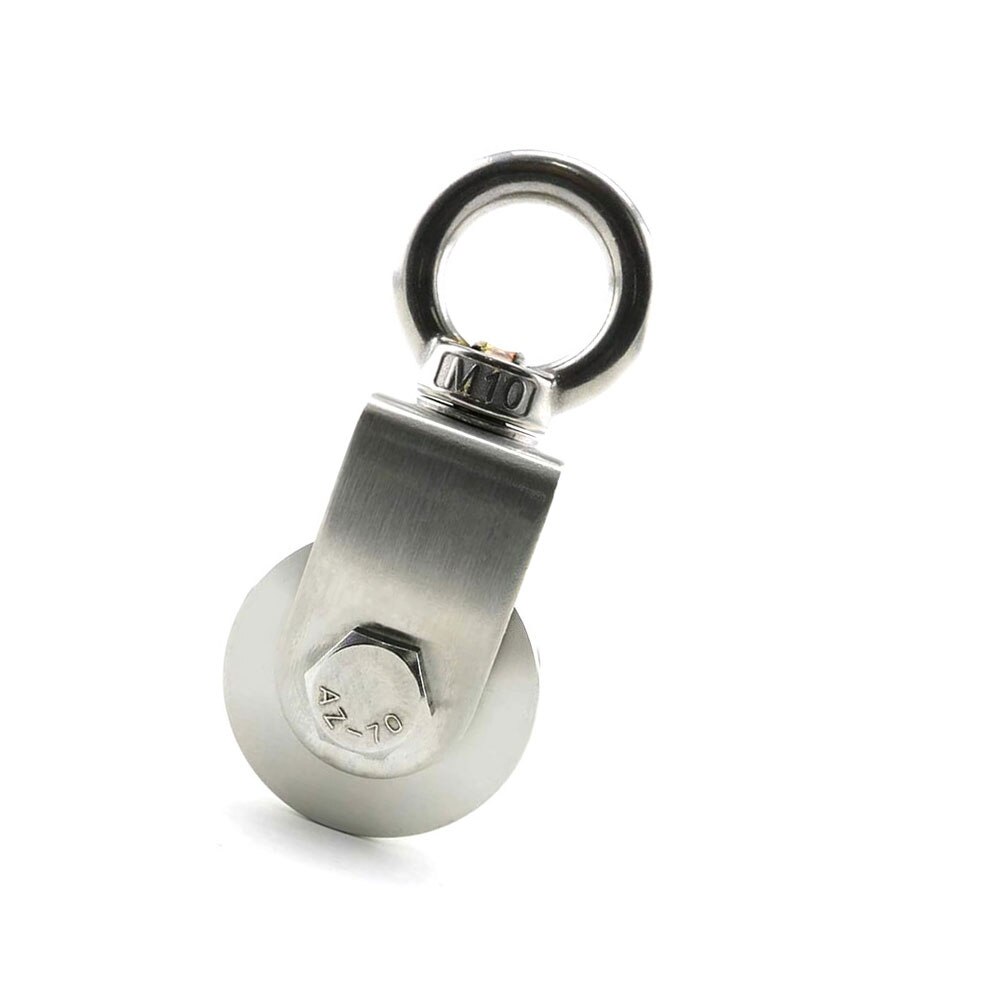 V Type Swivel Pulley 304 Stainless Steel Pulley Block Heavy Duty Traction Wheel 360 Degree Rotation Heavy Duty Traction Wheel