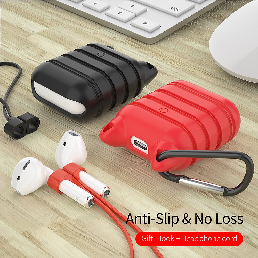 Essager étui de luxe pour Apple Airpods Airpod i10 i13 sangle porte-clés accessoires mignon Silicone couverture pour Air dosettes Pod Coque Funda