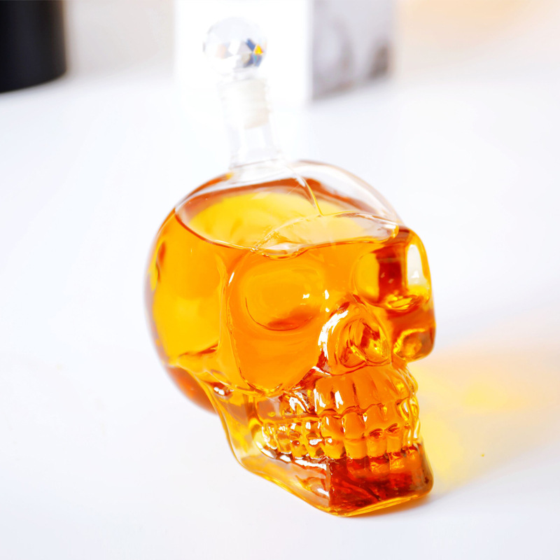 1000Ml High-End Creatieve Schedel Glas Whisky Wodka Wijn Kristallen Fles Geesten Kopjes Transparant Wijn Drinkbekers Bar thuis
