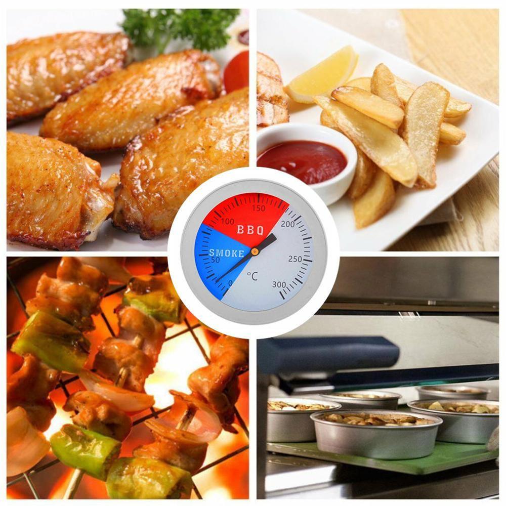 300 grad/100 ~ 550F Thermometer BBQ Rauch Grill Ofen Thermometer Temperatur Werkzeug Lager draussen Lebensmittelgeschäft Messgerät BBQ N2B1