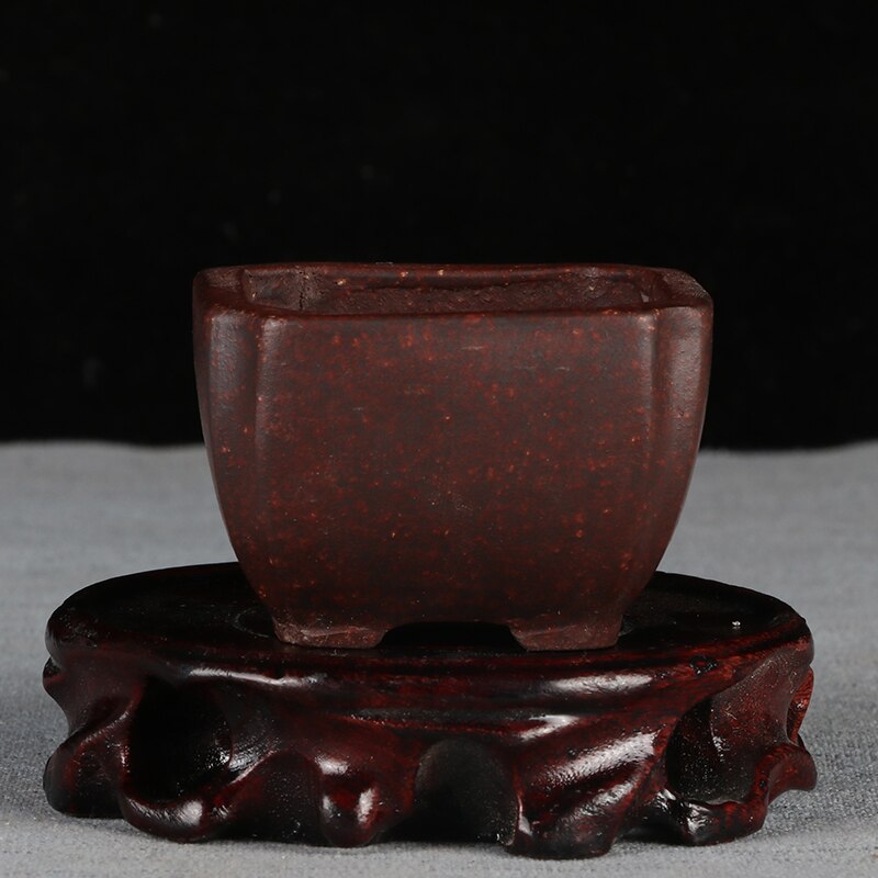 Mini pot à fleurs à sable violet | Petit pot à bonsaï, bassin non glaçure, pot de fleurs de jardin, YiXing