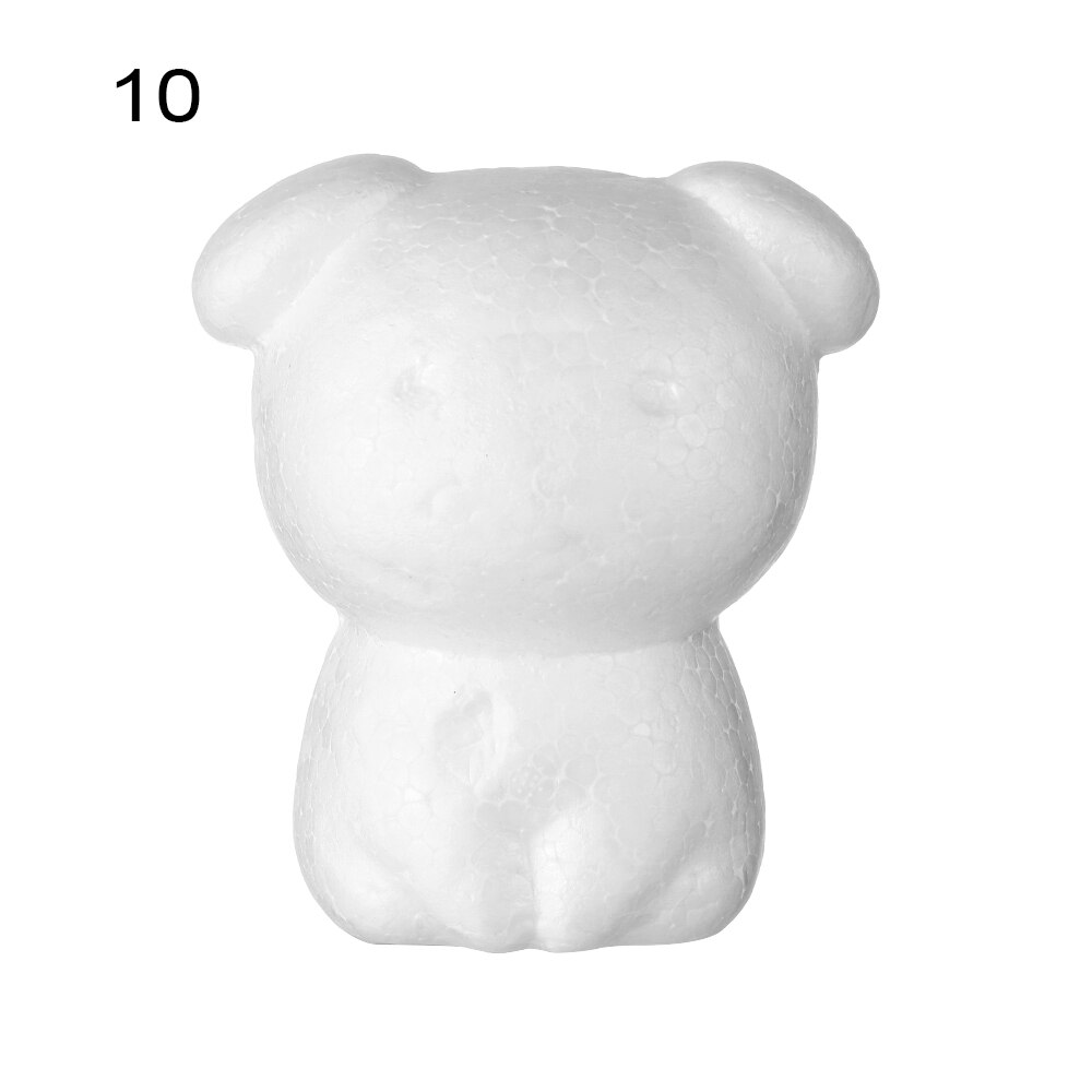 1pc witte schuimdiervormige modellen van piepschuim, kerstfeest, kinderspeelgoed, huisdecoratie, knutselen: 10