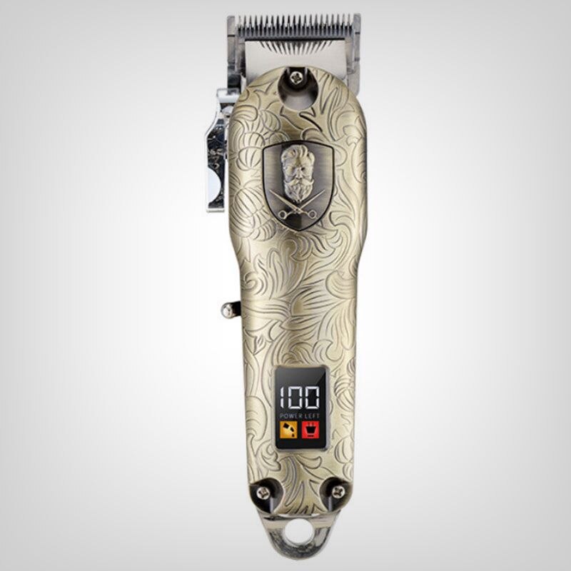Cortadora de pelo eléctrica para hombre, máquina con motor pivotante ajustable, inalámbrica, con cable, para barbería