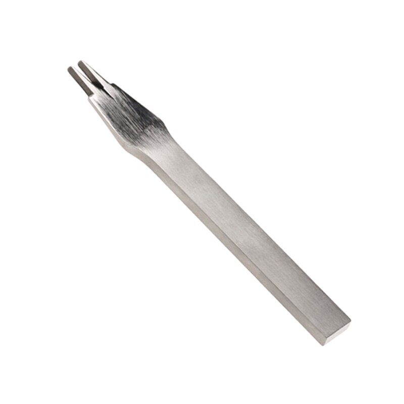 De acero inoxidable de 3,85mm cincel plano cuero artesanal herramientas agujero equipo de perforación herramienta de bricolaje 2 Prong/5 Prong/10 puntas LBShipping