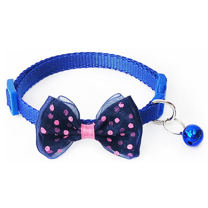 Collier à nœud papillon pour chat, accessoires pour animaux de compagnie, réglable, pour petits chiens, chiot, chaton, fournitures de mariage: color 7