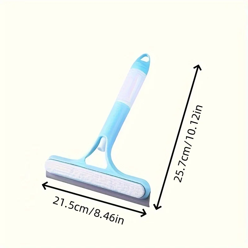 Tergicristallo per doccia in silicone 3 in 1 Tergicristallo per finestre a spruzzo manuale con ugello Annaffiatoio Strumento per la pulizia del vetro dello specchio del bagno