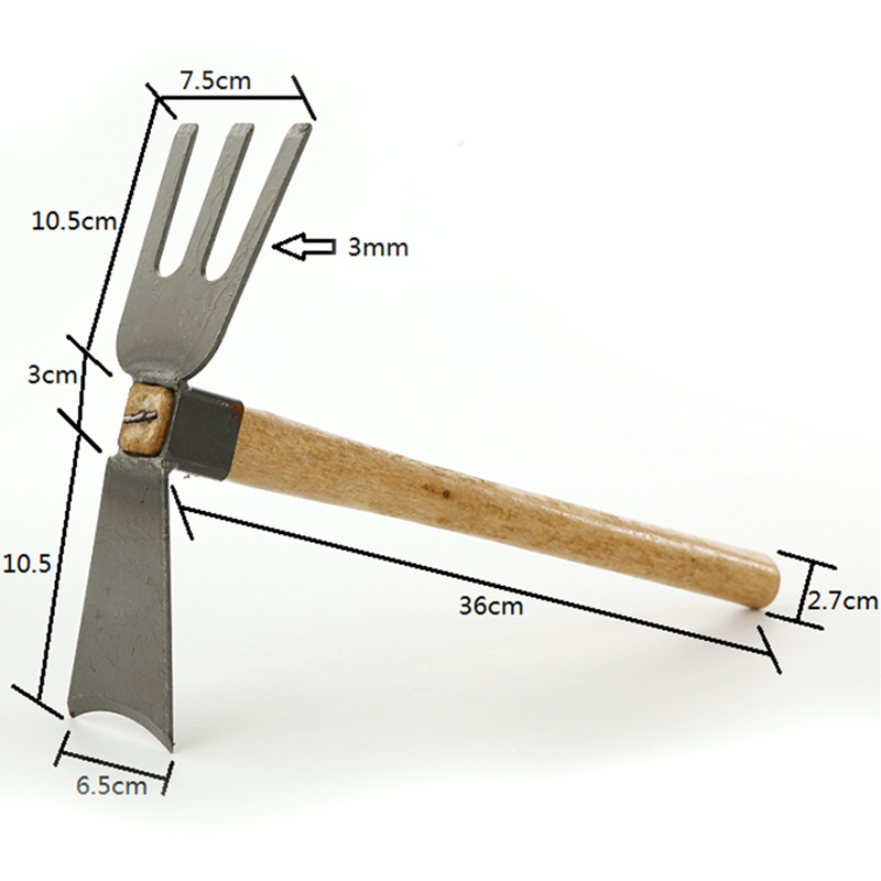 outil de jardinage manche en bois houe pour la maison jardin Agriculture Agriculture fleur plantation outils à main