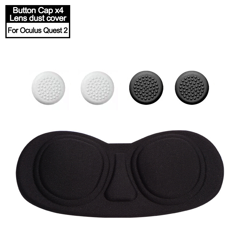 Funda protectora de lente para Oculus Quest 2 VR, accesorios de VR, cubierta de silicona para controlador táctil, cubierta de agarre para Oculus Quest2: D-Lens Dust Cover