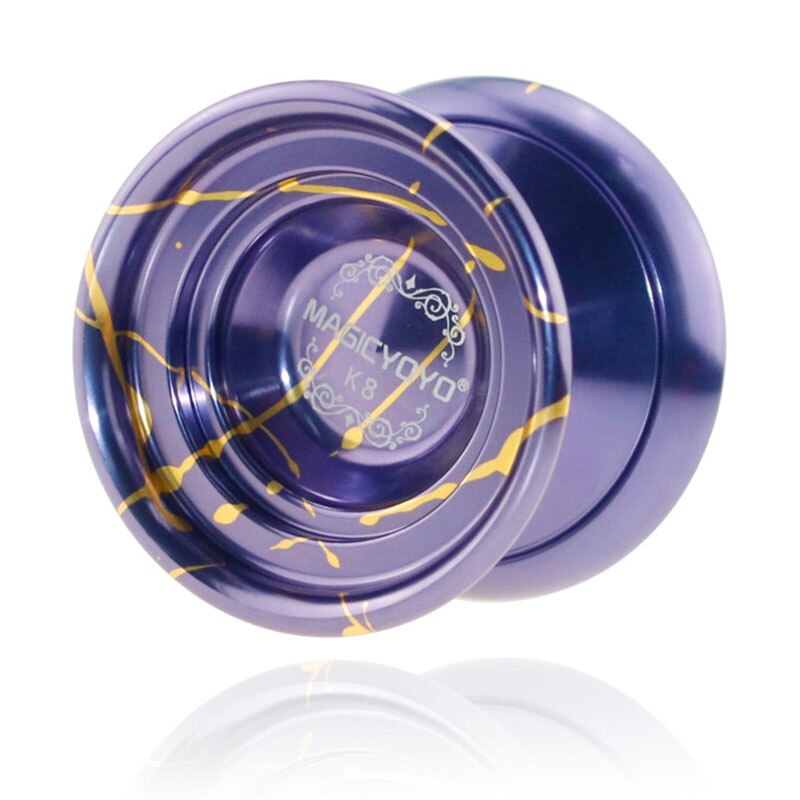 Top Magic Exquisite Color K8 Ghost-Hand Metal Yo-Yo For Tricks Large Diameter Easy Operate Fancy Yoyo Kids Toy: K8-Purple