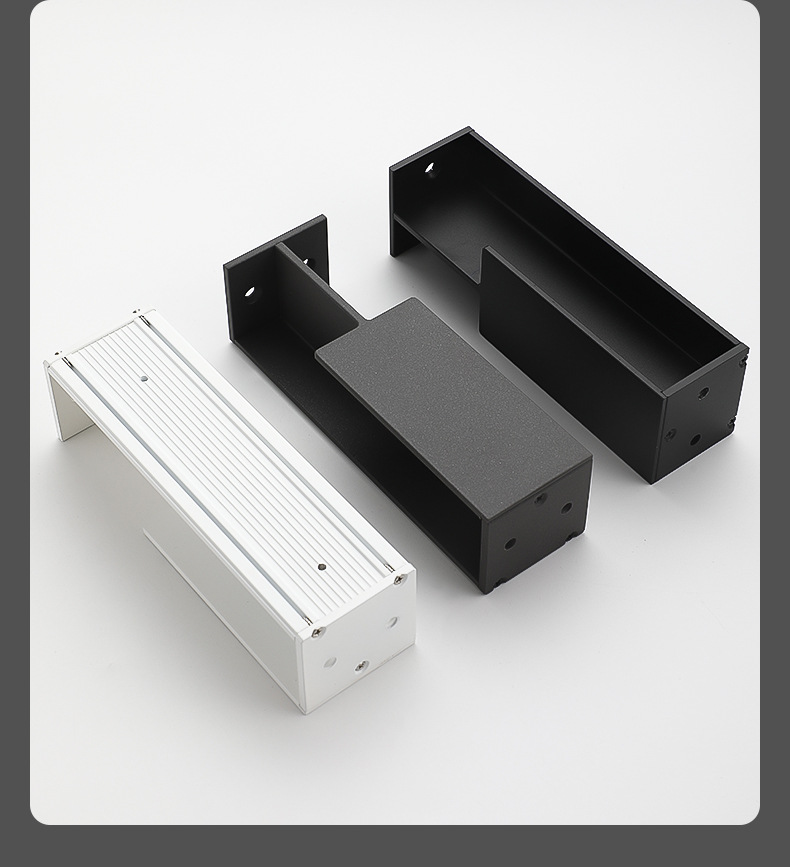 40 / 45mm- fack trädörr osynligt inbäddat handtag skjutdörr dolt svart handtag