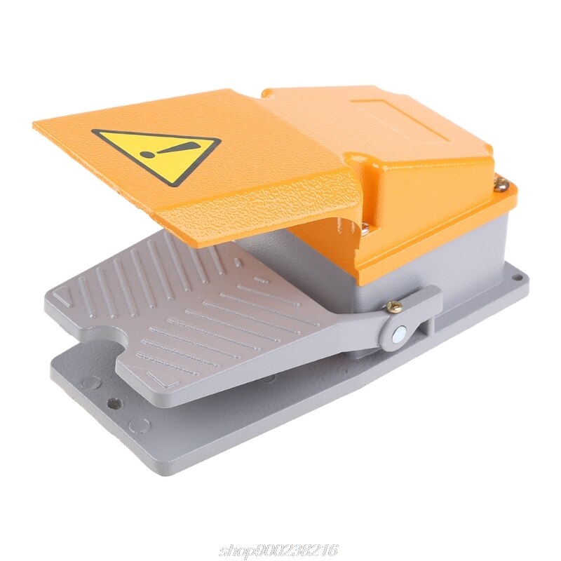 LT4 Voetschakelaar Aluminium Case Treadle Voetpedalen Voor Machine Tool Control Zilver Contact Je16 21