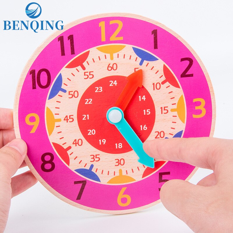 Benqing Kleuterschool Vroege Onderwijs Kraam Klein Speelgoed Kinderen Puzzel Digitale Klok Speelgoed Baby Houten Speelgoed WF086