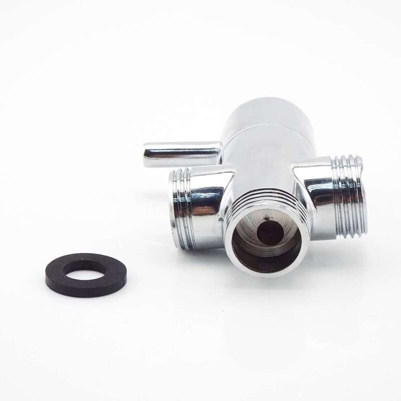Mannelijke G1/2 &quot;G 3/4&quot; Vrouwelijke Water Diverter 3way Kraan T Adapter Verchroomd Badkamer Wc Douche vullen Kleppen Accessoires