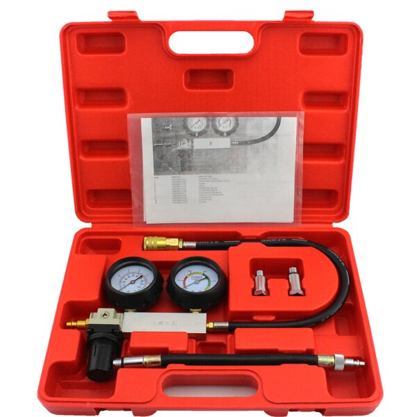Auto Cylinder Leak Tester Compression Leakage Detector Kit Set Petrol
