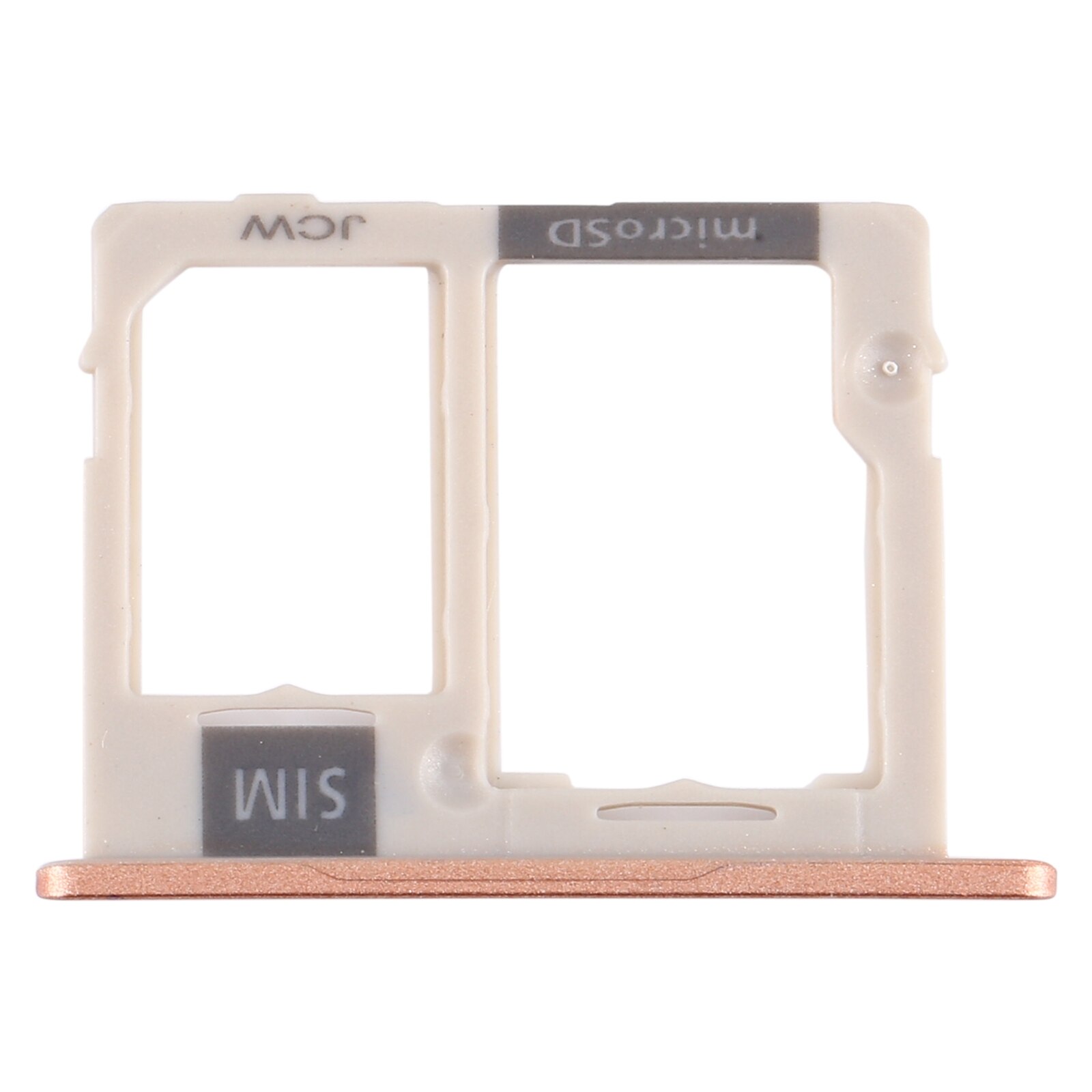 Sim -kortfack och micro sd -fack för samsung galaxy tab  a 10.1 )  sm -t515 sim -kort reparationsdelar: Guld-