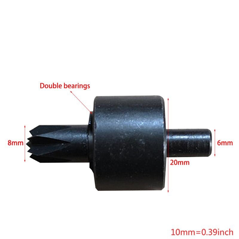 DIY akcesoria robić mini tokarki robić obróbki drewna 6mm obrotowa głowica środkowa