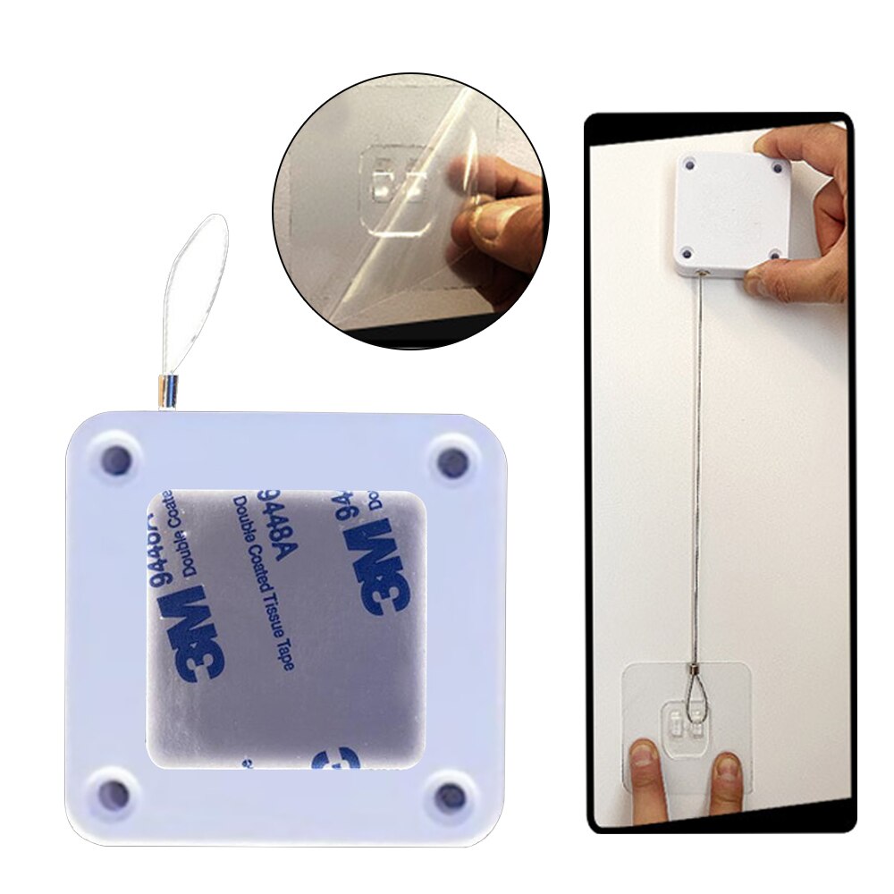 Hole-free Punch-free Automatic Sensor Door Closer Automatic Mounted Spring Adjustable Surface Door Quick Install