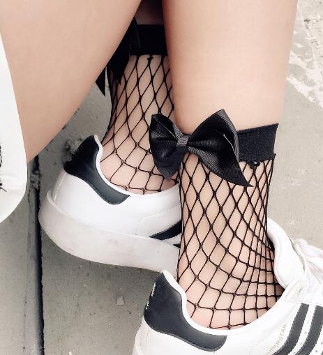Calze per bambini calze a tubo in pizzo da principessa per bambini calze in pizzo per bambini femminili nella calza a rete estiva al ginocchio: black fishnet