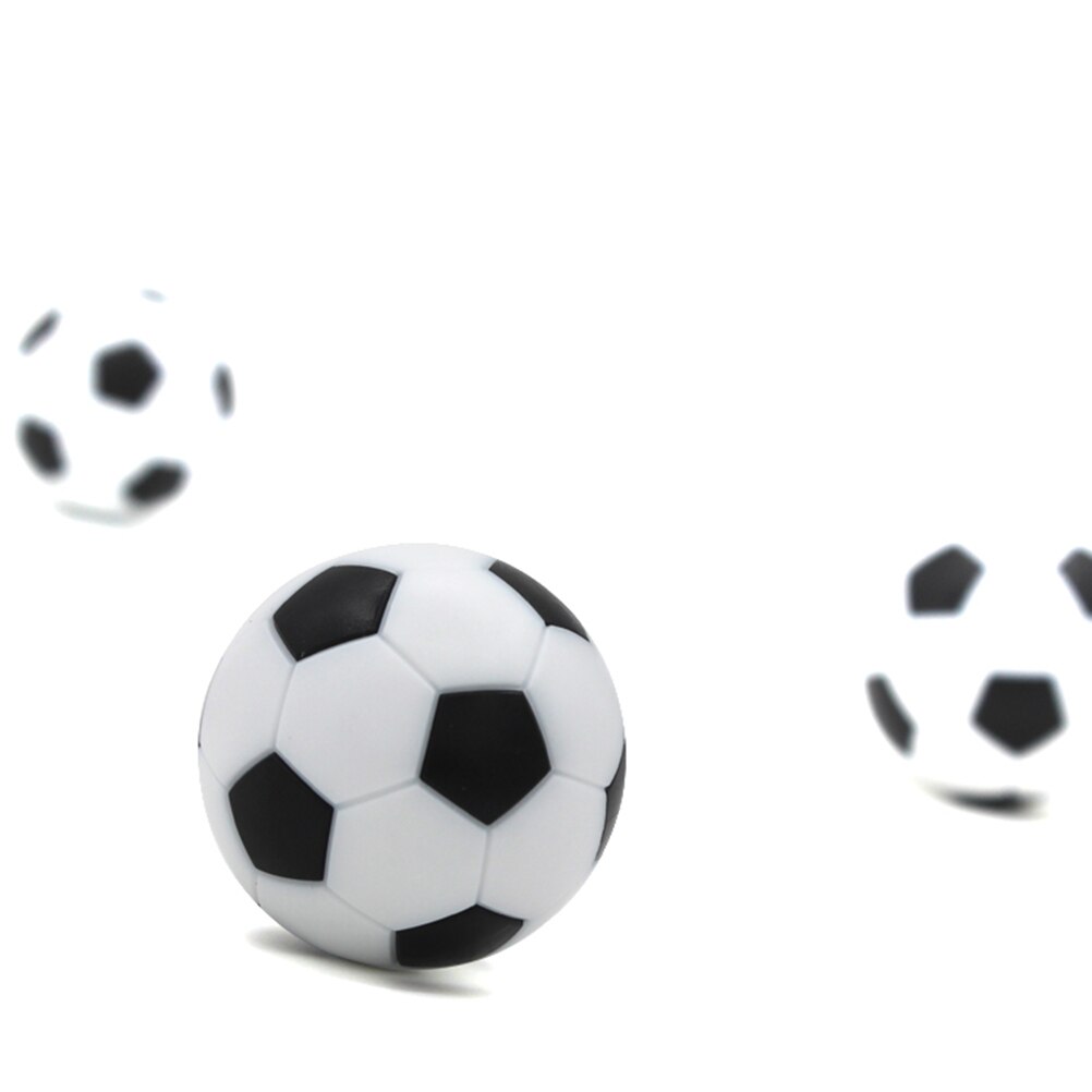 8/10 32mm tischfußball-ersatzbälle, mini-fußbälle in schwarz und weiß, offizieller tischfußball-fußball aus harz