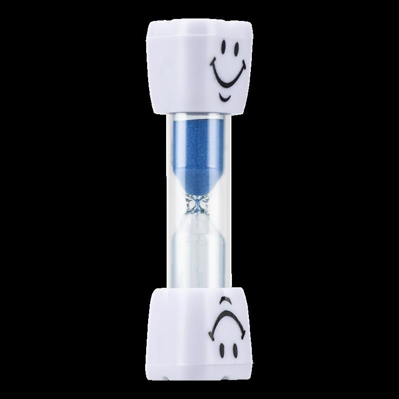 Kids Toothbrush Time Smiley Sand Timer For Brushing Kids Teeth Cartoon Smile Hourglass Brushing Timer 2 Minutes Blue