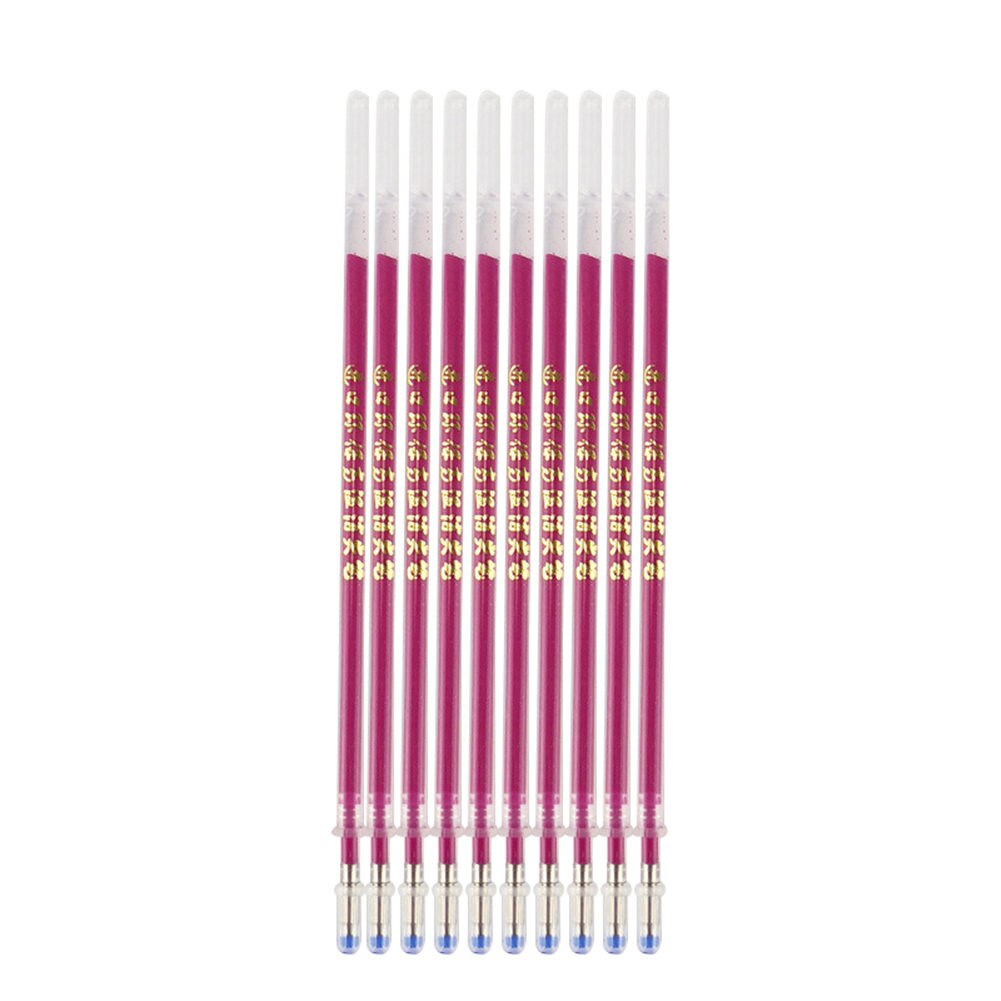 Refills læder 100 stk heat erase pen refills høj temperatur forsvinden pen beklædningsgenstand dash markør  dc156: Rød-bronsende