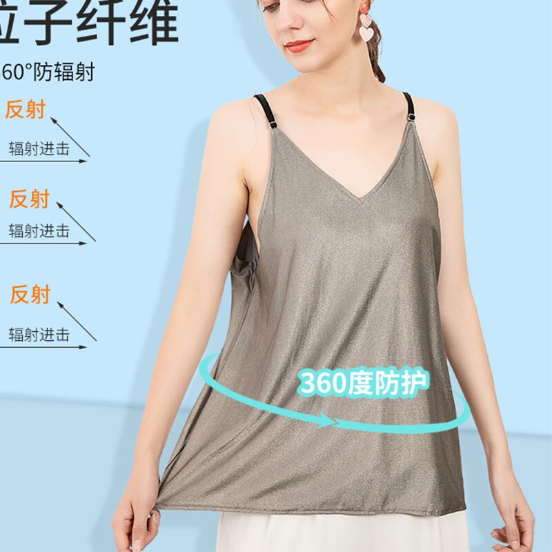 Pregnant Women Radiation Protection Service Strap Apron Radiation Protection Maternity Clothes 360-degree Silver Fiber Sling