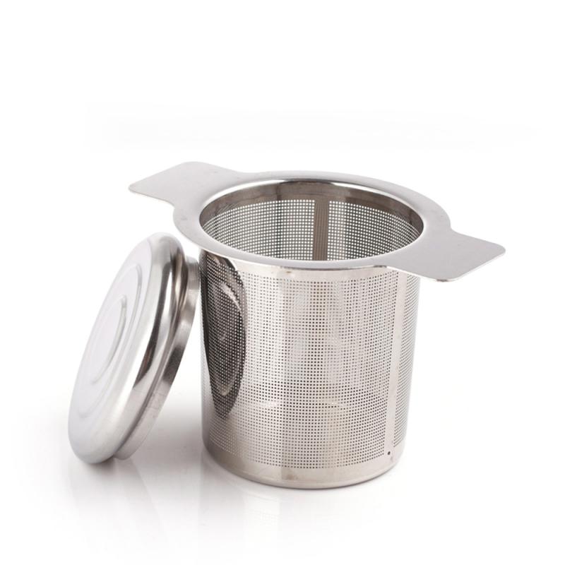 1 pieza de accesorios de cafetera de filtro de café reutilizable de estilo cono, utensilios de cocina, filtro de café, utensilios de cocina hechos a mano: with Lid