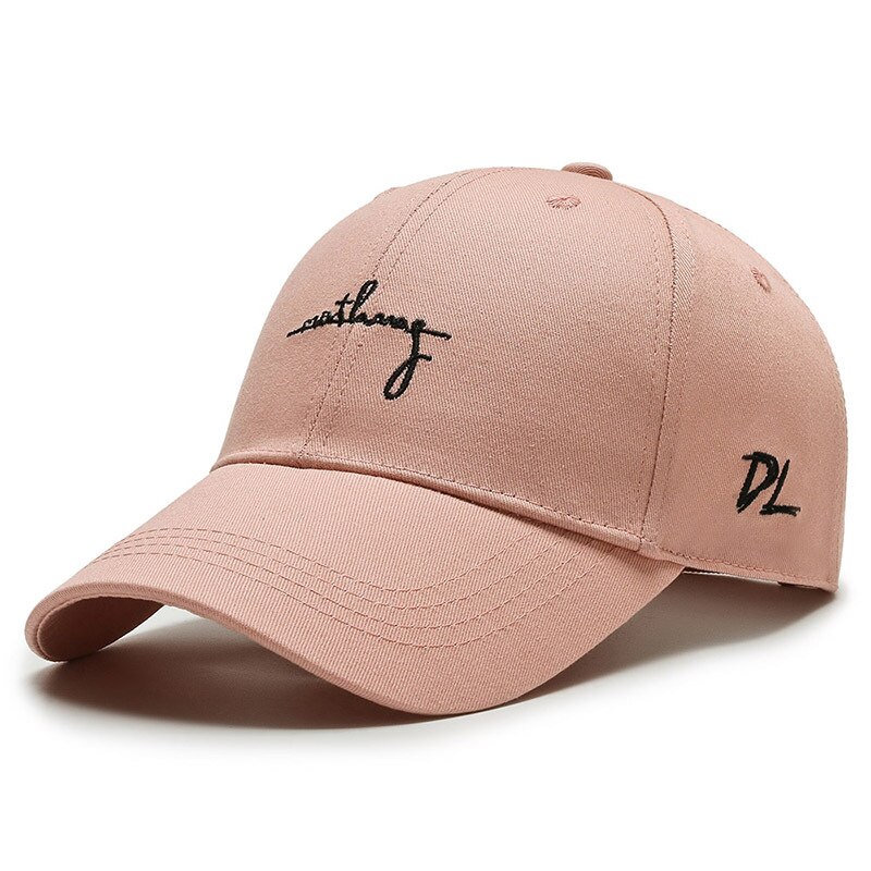2021 di alta qualità lettera di marca cappellino Snapback berretto da Baseball in cotone uomo donna Hip Hop papà cappello Bone Garros berretti regolabili cappello da donna: Pink