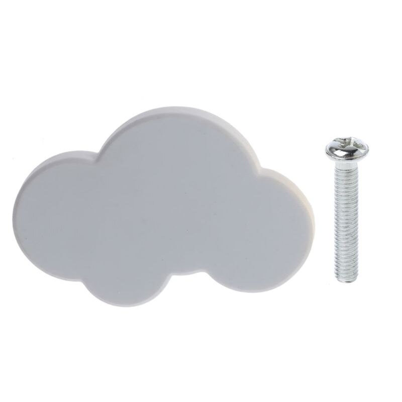 freundlicher Zimmer Knöpfe Weiche Gummi Griffe Sterne Mond Wolke Möbel Schublade Zieht E7CB: 3