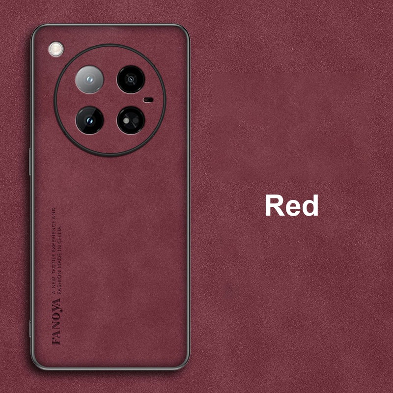 Para Infinix Zero 40 4G funda de teléfono de cuero PU de lujo para Infinix Zero 40 5G Zero4 contraportada de silicona mate protección completa: Madera / Naranja