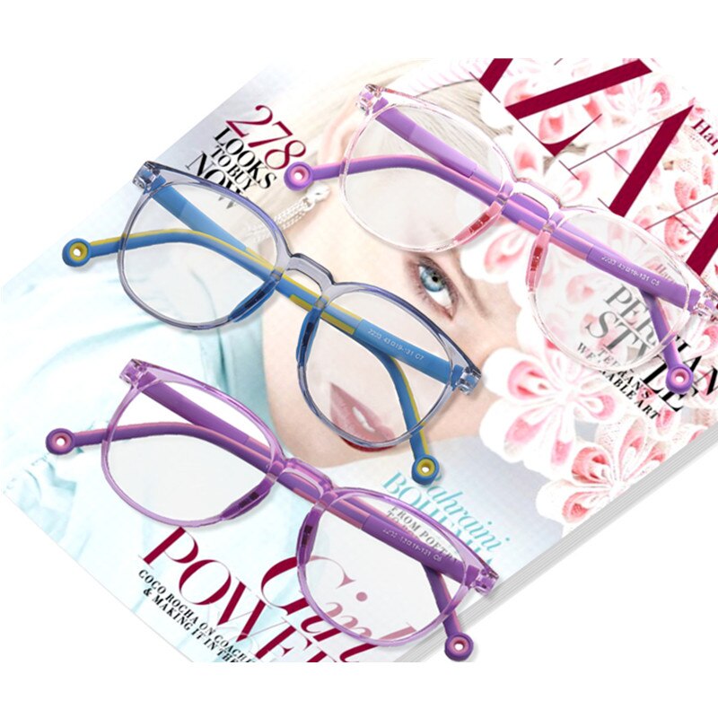 Kids Anti-blue Light Glasses Children Ultralight Round Eyeglasses Boys Girls Myopia Eyewear Blue Light Blocking Computer Glass