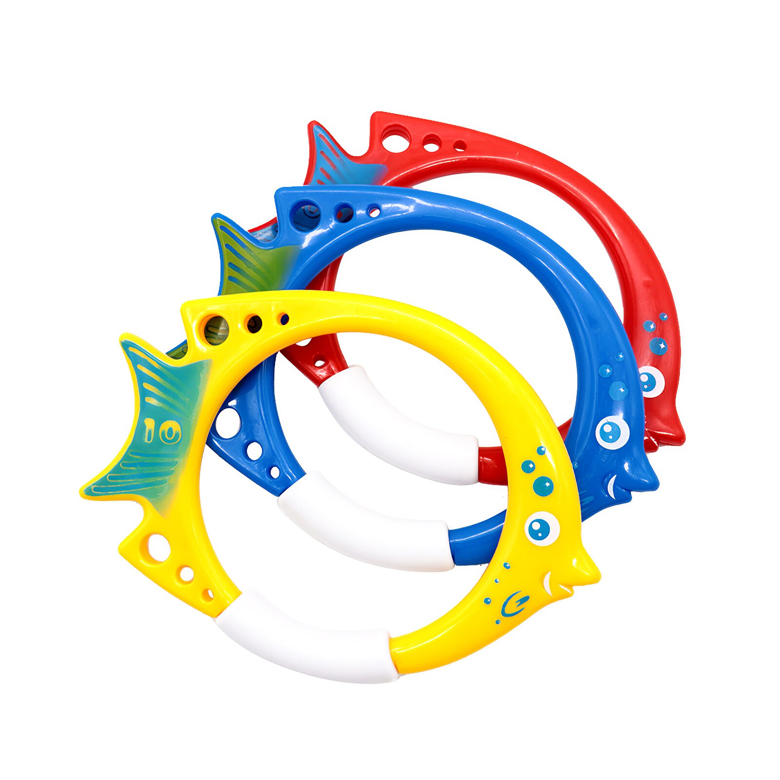 Juguete circular de peces para piscina, herramienta de práctica de natación de agua, Círculo de buceo, juguete de agarre en forma de pez, juego al aire libre para padres e hijos