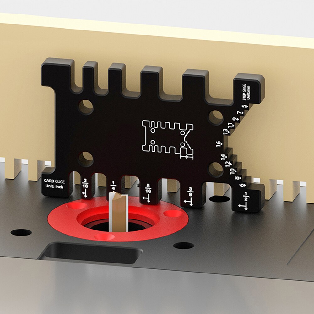 Tenon Vernier Caliper Measuring Ruler High Precision Metric Inch Caliper Milling Machine Saw Table Machine Measuring Ruler