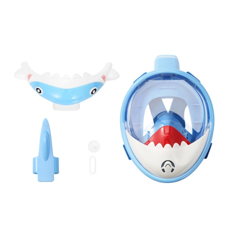 Children's Full Face Snorkel Mask - 241x181mm - Anti-Fog, Anti-Leak - HD Vision - Silicone & PC